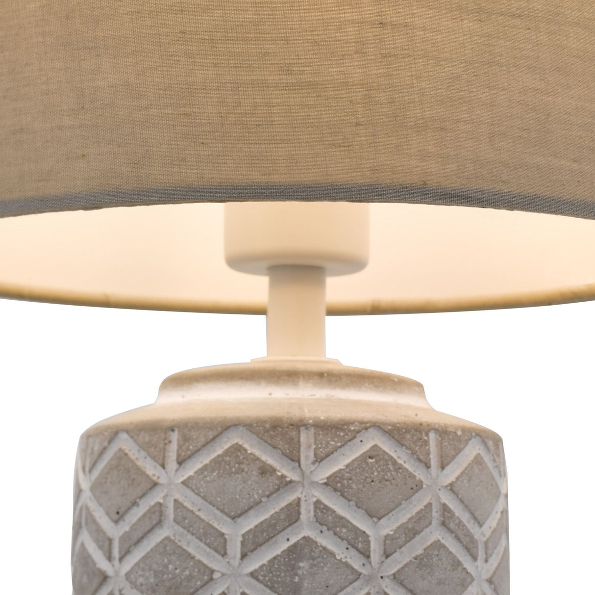 Ilona Ceramic Table Lamp Grey With Shade