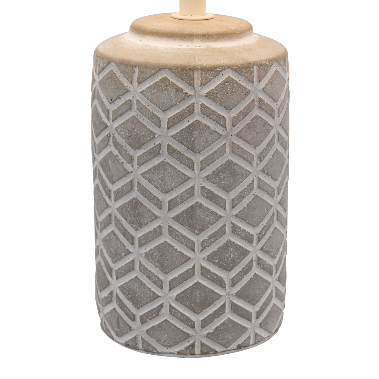 Ilona Ceramic Table Lamp Grey With Shade