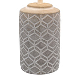 Ilona Ceramic Table Lamp Grey With Shade