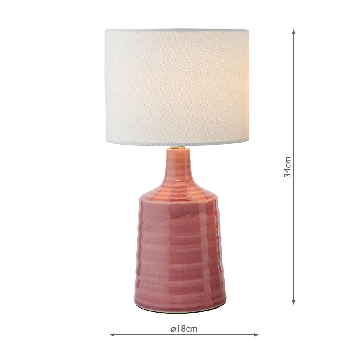 Inci Table Lamp Pink With Shade