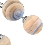 Izzy 6lt Semi Flush Polished Chrome With Planet Style Glass