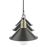 Jalen 3 Light Bar Pendant Graphite Antique Brass