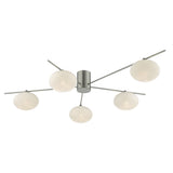 Jasper 5 Light Semi Flush Satin Nickel