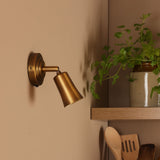 Jedrek Single Spotlight Aged Brass