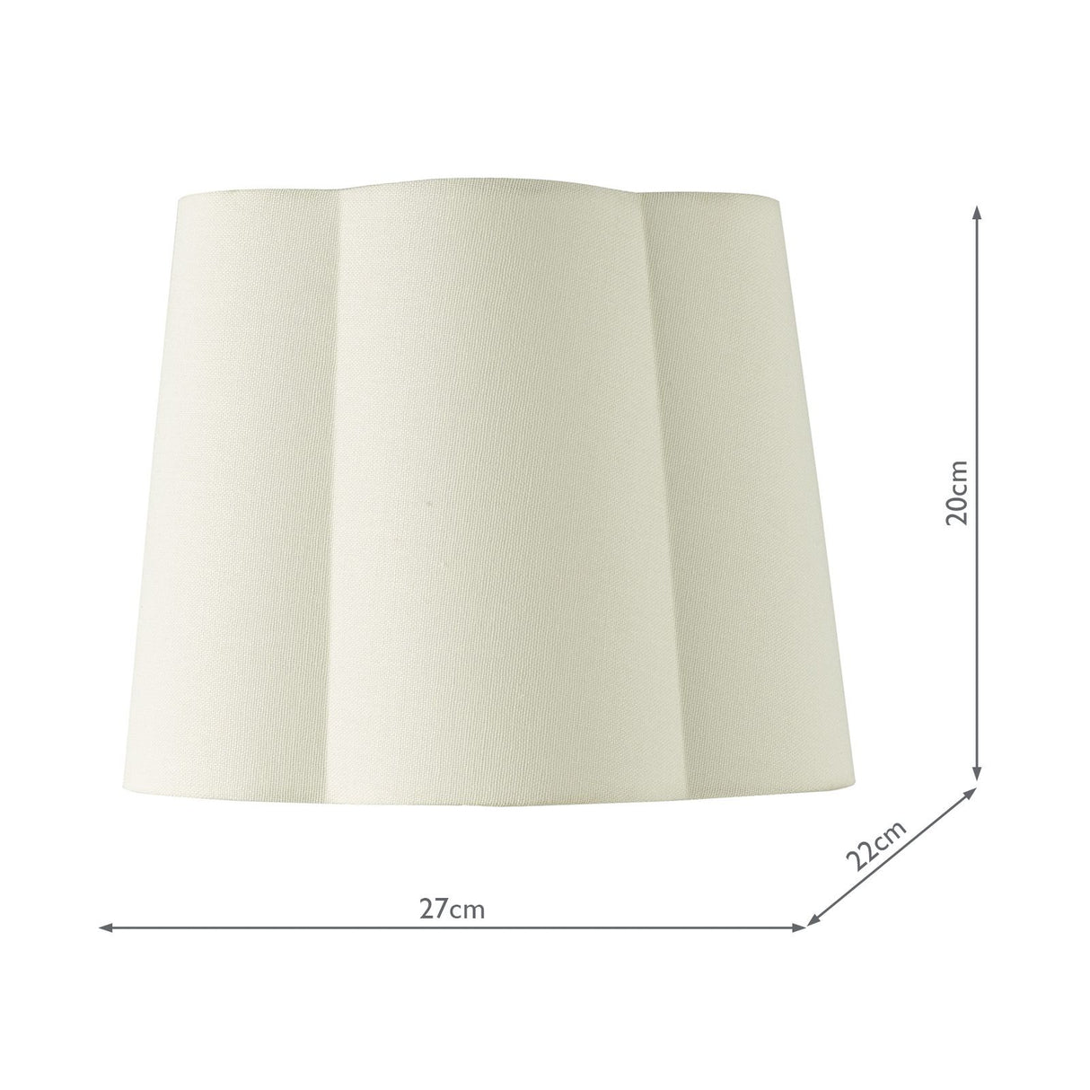 Jordana Ivory Cotton Tapered Drum Shade