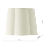 Jordana Ivory Cotton Tapered Drum Shade