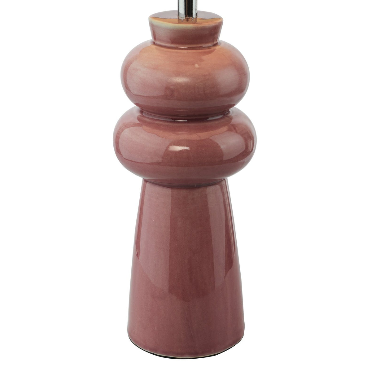 Jordana Table Lamp Pink and Polished Chrome With Shade