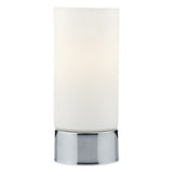 Jot Touch Table Lamp Polished Chrome Opal Glass