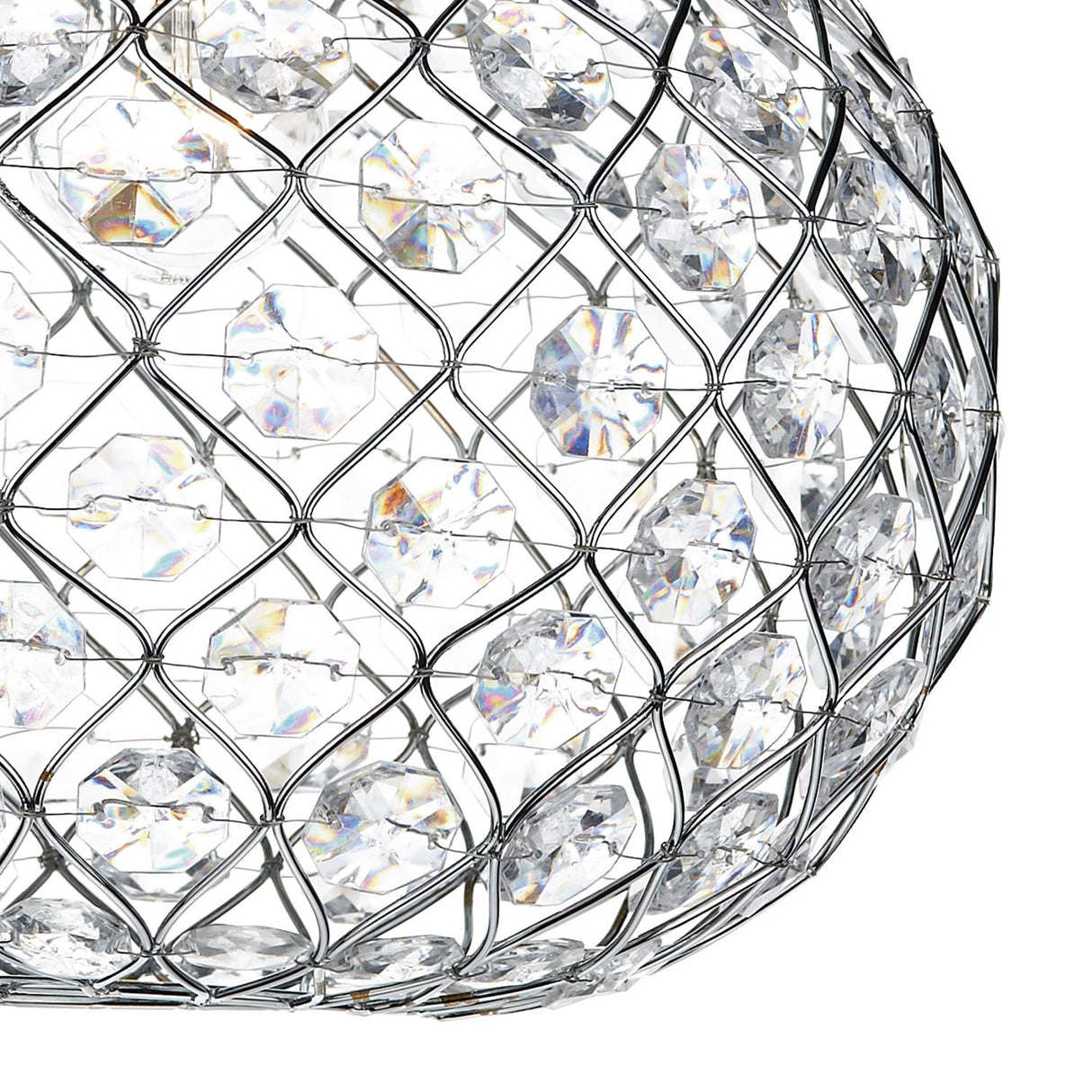 Juanita Easy Fit Pendant Polished Chrome Acrylic