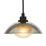 Kadience 3 Light Cluster Pendant Satin Black and Smoked Glass