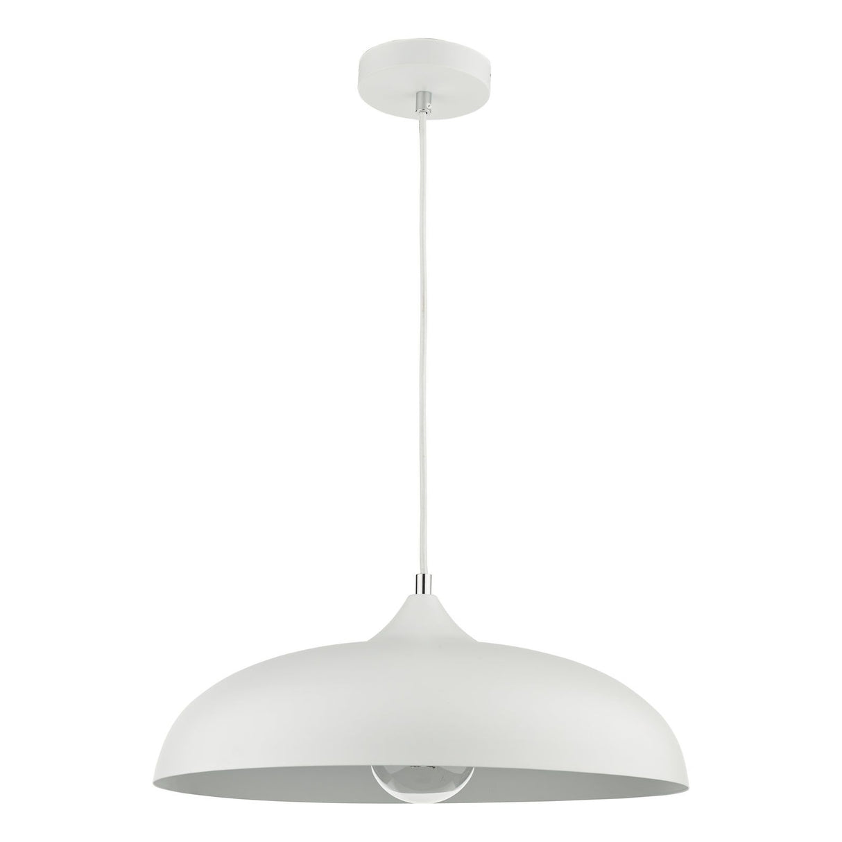Kaelan 1 Light Single Pendant White