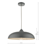 Kaelan 1 Light Single Pendant Graphite