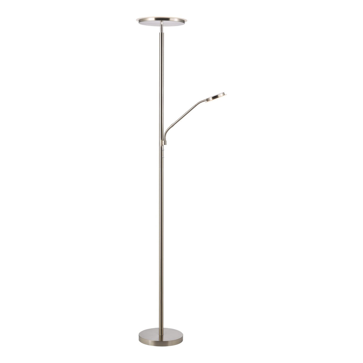 Kamika Mother & Child Floor Lamp Satin Chrome LED