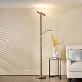 Kamika Mother & Child Floor Lamp Antique Brass LED
