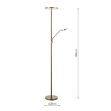Kamika Mother & Child Floor Lamp Antique Brass LED