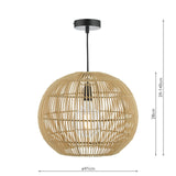 Kesler Pendant Rattan
