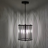 Kiran Pendant Satin Black and Crystal