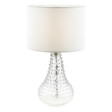 Kristina Table Lamp Textured Glass With Shade