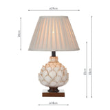 Layer Small Table Lamp Cream With Shade