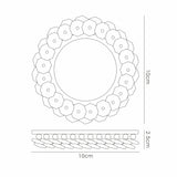 Crystal Cluster Downlight Round Rim Only French Gold/Clear