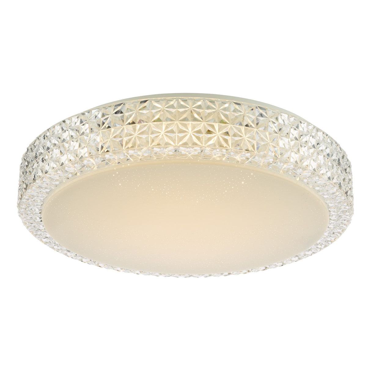 Liana Flush Clear Faceted Plastic LED