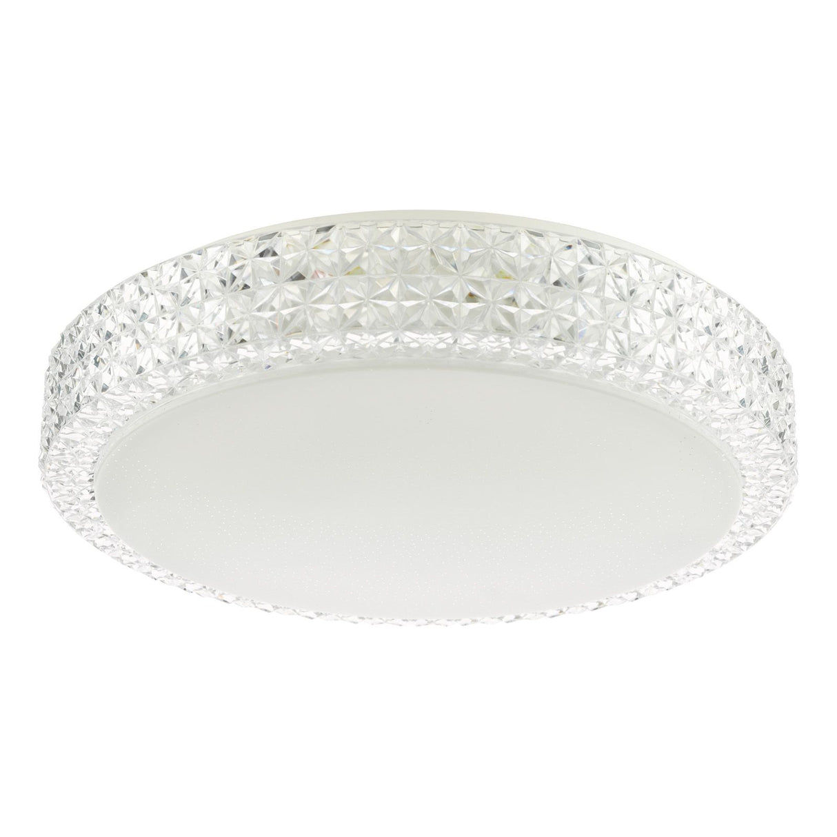 Liana Flush Clear Faceted Plastic LED