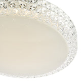Liana Flush Clear Faceted Plastic LED