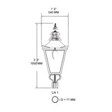 Victorian Traditional lantern - 77mm I.D. (LN001)