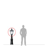 Victorian manor lantern - 77mm I.D. (LN008)