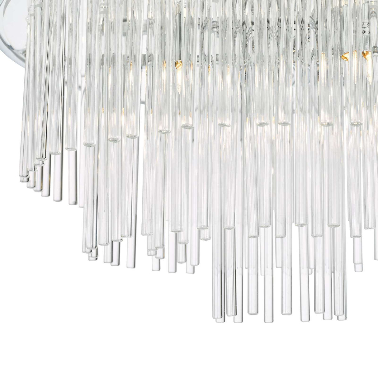 Lukas 13 Light Pendant Polished Chrome Glass