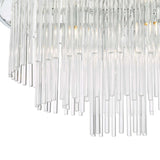 Lukas 13 Light Pendant Polished Chrome Glass