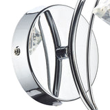 Luther Wall Light Polished Chrome Crystal