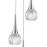 Lyall 3 Light Pendant Polished Chrome Glass