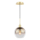 Lycia Pendant Satin Gold and Gold Ombre Glass