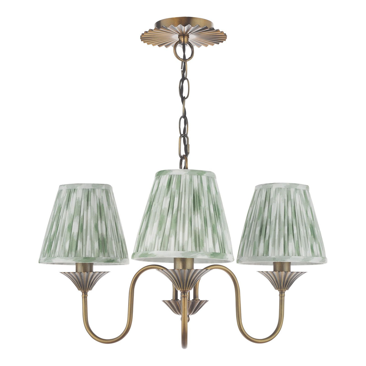 Lydian 3 Light Pendant Antique Bronze With Shade