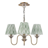Lydian 3 Light Pendant Antique Bronze With Shade