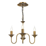 Lydian 3 Light Pendant Antique Bronze Fitting Only