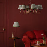 Lydian 6 Light Pendant Antique Bronze With Shade