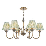 Lydian 6 Light Pendant Antique Bronze With Shade