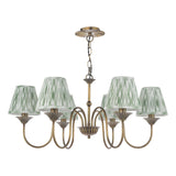 Lydian 6 Light Pendant Antique Bronze With Shade