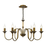 Lydian 6 Light Pendant Antique Bronze Fitting Only