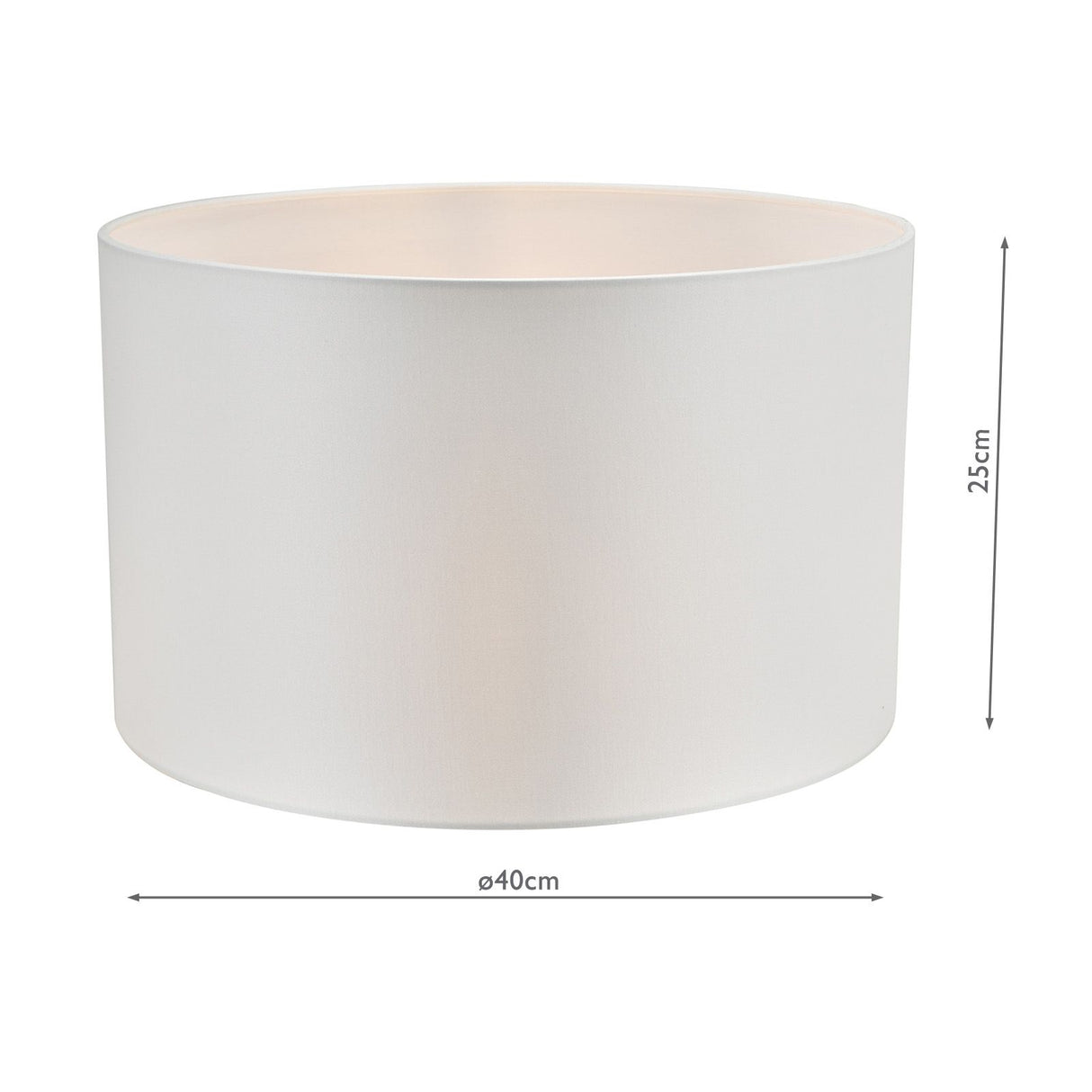 Lyris Ivory Cotton Drum Shade 40cm 40cm