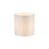Lyris Ivory Cotton Drum Shade 12cm 12cm