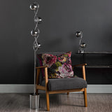 Lysandra 4 Light Floor Lamp Polished Chrome and Smoked Glass