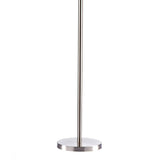Madrid Floor Lamp Satin Chrome With Shade