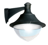 Vivi 400 MidiPilar 30W E27 HighPower LED 4000K Assembled, Modern Wall Lantern, Black/Clear