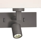 Modena Wall Light Brushed Bronze With Shade LED