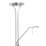 Montana Mother & Child Floor Lamp Satin Chrome