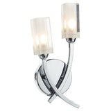 Morgan Double Wall Bracket Polished Chrome