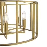 Myka 6 Light Pendant Brushed Bronze